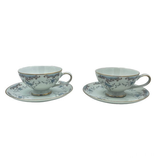 Vintage Imperial W Dalton Seville Pattern Tea Cup & Saucer Set- of Two - Picture 1 of 8